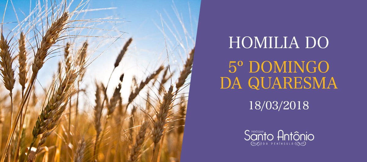 Homilia do 5º Domingo da Quaresma - Pe. Marciano
