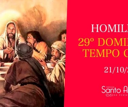 Homilia do 29º Domingo Comum - Pe. Marciano