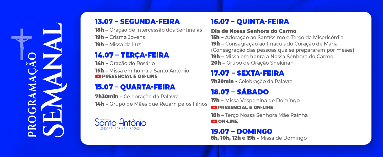 PROGRAMAÇÃO SEMANAL