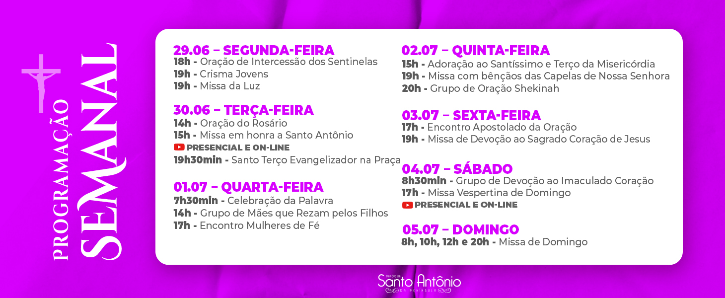 PROGRAMAÇÃO SEMANAL